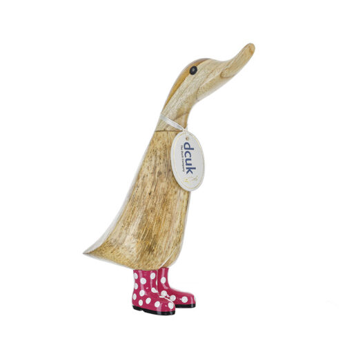 DCUK Duckling Pink Spotty Boots