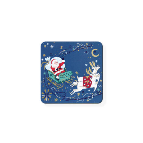Blue Christmas Coaster