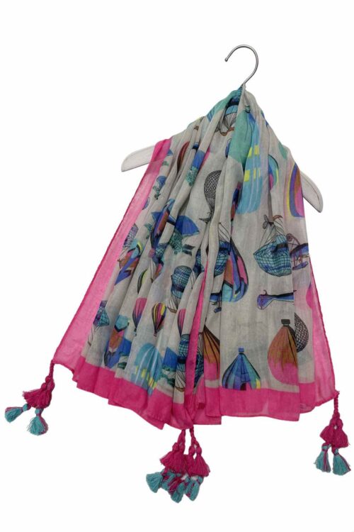 Hot Air Balloon Ladies Scarf