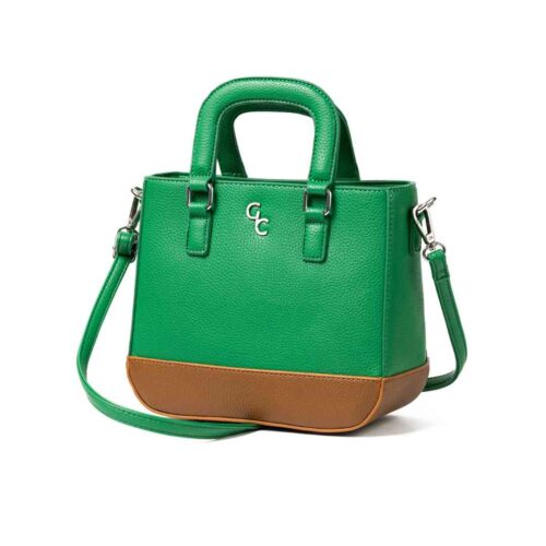 Green & Tan Handbag