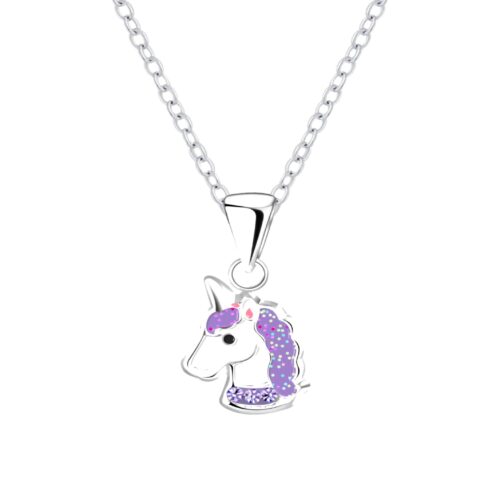 Children's Purple Unicorn Necklace