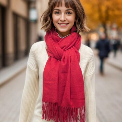 Red Pashmina Scarf