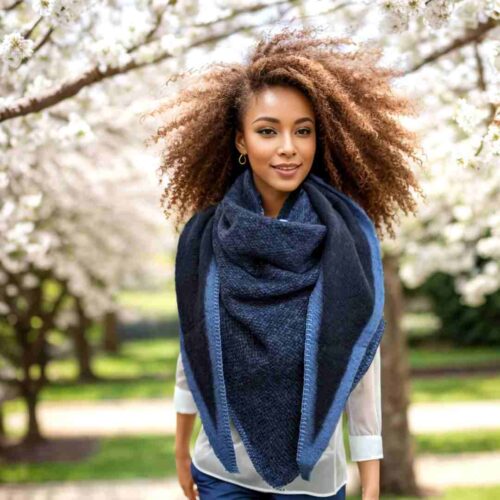 Navy Scarf