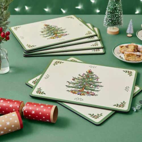 Christmas Tree Set 6 Placemats