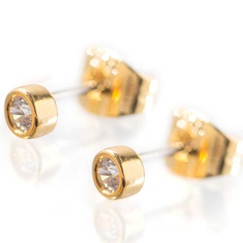 Bezel Earrings
