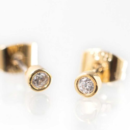 Bezel Earrings