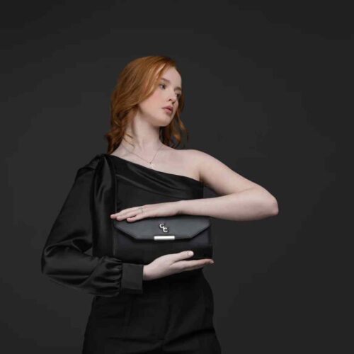 Black Clutch Handbag