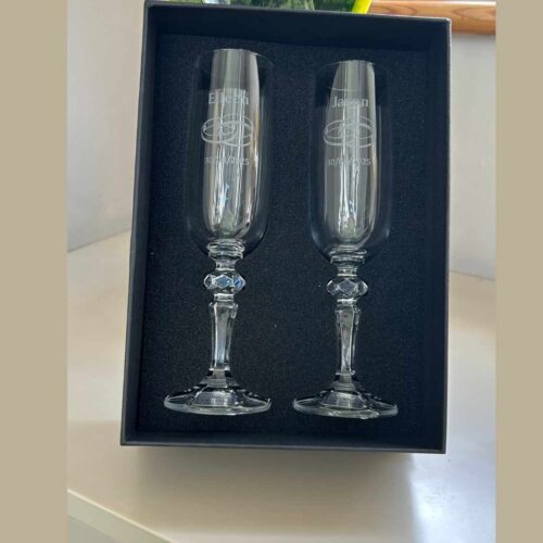 Personalised Champagne Flutes