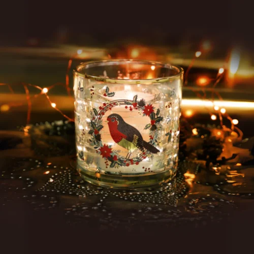LED Robin Candle