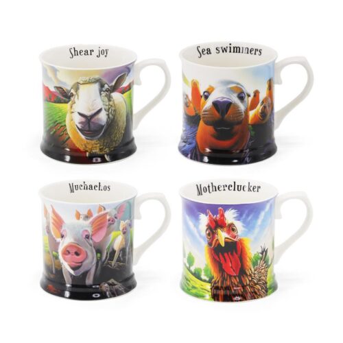 Beyond the Herd Set of 4 Mugs