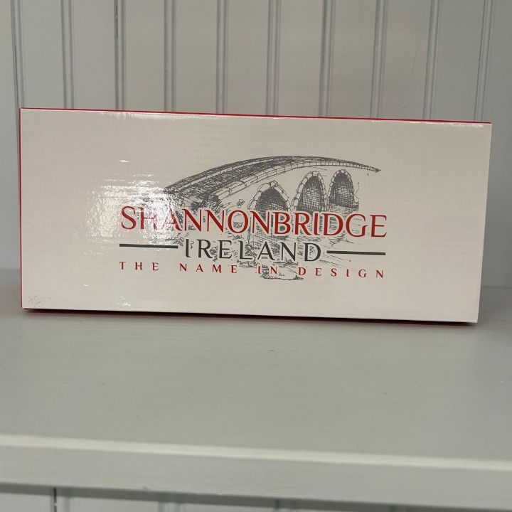 Shannonbridge Christmas Tree Tableware range set of 2 festive porcelain mugs in a red gift box at Duiske Glass Gift Shop.